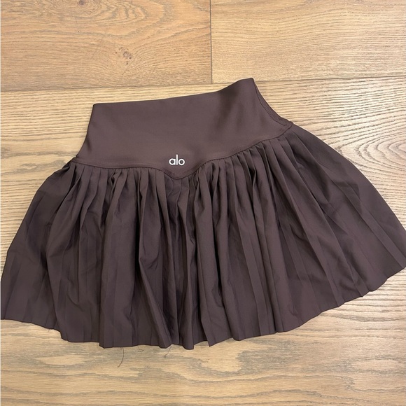 Alo Yoga Grand Slam Tennis Skirt brown size xxs - Picture 5 of 6